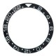 BLACK WITH WHITE NUMBERS CERAMIC BEZEL FOR GMT II MASTER WATCH
