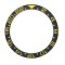 BLACK WITH GOLDEN NUMBERS CERAMIC BEZEL FOR GMT II MASTER WATCH
