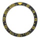 BLACK WITH GOLDEN NUMBERS CERAMIC BEZEL FOR GMT II MASTER WATCH