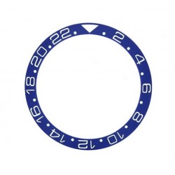 BLUE WITH WHITE NUMBERS CERAMIC BEZEL FOR GMT II MASTER WATCH