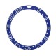 BLUE WITH WHITE NUMBERS CERAMIC BEZEL FOR GMT II MASTER WATCH