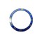 BLUE WITH GOLDEN NUMBERS CERAMIC BEZEL FOR GMT II MASTER WATCH