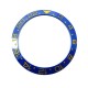 BLUE WITH GOLDEN NUMBERS CERAMIC BEZEL FOR GMT II MASTER WATCH