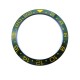 GREEN WITH GOLDEN NUMBERS CERAMIC BEZEL FOR GMT II MASTER WATCH