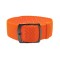HNS 22MM Orange Perlon Braided Woven Strap With PVD Coated Stainless Steel Buckle