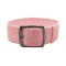 HNS 22MM Pink Perlon Braided Woven Strap With PVD Coated Stainless Steel Buckle