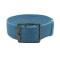 HNS 22MM Grey Blue Perlon Braided Woven Strap With PVD Coated Stainless Steel Buckle