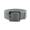 HNS 22MM Grey Perlon Braided Woven Watch Strap With PVD coated Stainless Steel Buckle