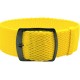 HNS 22MM Yellow Perlon Braided Woven Watch Strap With PVD Coated Adjustable Buckle