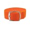 HNS 22MM Orange Perlon Braided Woven Strap With Brushed Stainless Steel Buckle