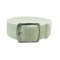 HNS 22MM White Perlon Braided Woven Watch Strap With Brushed Adjustable Buckle