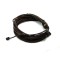 Brown leather bunch with braided leather bracelet