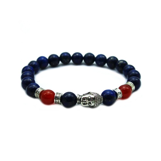 Lapis Lazuli Stone beads Yoga Buddha Tibetan Jewelry Men Bracelet