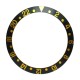New High Quality Black with Gold numbers Bezel Insert For Rolex GMT Master I/II  & Submariner Watch
