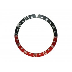 New High Quality Black & Red Bezel Insert For Rolex GMT Master I/II  & Submariner Watch
