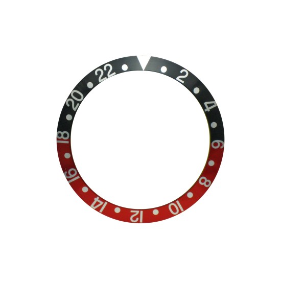 New High Quality Black & Red Bezel Insert For Rolex GMT Master I/II  & Submariner Watch