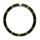 New High Quality Black With Gold Aluminum Bezel Insert For Rolex Submariner & GMT