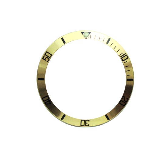 New High Quality Light Gold Aluminum Bezel Insert For Rolex Submariner & GMT