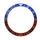 High Quality Pepsi Blue & Red With Silver Numbers Aluminum Bezel Insert For Rolex GMT Master II Watch