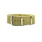HNS Khaki Heavy Duty Ballistic Nylon Watch Strap With Polished Stainless Steel Buckle