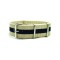 HNS Beige & Navy Strip Heavy Duty Ballistic Nylon Watch Strap With Polished Stainless Steel Buckle
