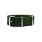 HNS Olive Drab  Heavy Duty Ballistic Nylon Watch Strap With Polished Stainless Steel Buckle