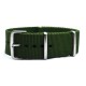 HNS Olive Drab  Heavy Duty Ballistic Nylon Watch Strap With Polished Stainless Steel Buckle