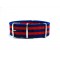 HNS Blue & Red Strip Heavy Duty Ballistic Nylon Watch Strap With Polished Stainless Steel Buckle