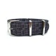 HNS Double Graphic Printed Vintage Grey Box Plaid  Heavy Duty Ballistic Nylon Watch Strap With Polished Stainless Steel Buckle