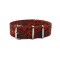 HNS Double Graphic Printed Vintage Paisley Pattern Heavy Duty Ballistic Nylon Watch Strap With Polished Stainless Steel Buckle