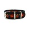 HNS Double Graphic Printed Flowers Patter Black BG Heavy Duty Ballistic Nylon Watch Strap With Polished Stainless Steel Buckle