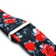 HNS Double Graphic Printed Rose and Gun Pattern Heavy Duty Ballistic Nylon Watch Strap With Polished Stainless Steel Buckle