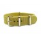 HNS Light Khaki Heavy Duty Ballistic Nylon Watch Strap With Polished Stainless Steel Buckle
