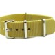 HNS Light Khaki Heavy Duty Ballistic Nylon Watch Strap With Polished Stainless Steel Buckle