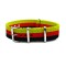 HNS Germany Flag Heavy Duty Ballistic Nylon Watch Strap With Polished Stainless Steel Buckle