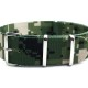 HNS Camouflage Desert Heavy Duty Ballistic Nylon Watch Strap With Polished Stainless Steel Buckle