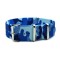 HNS Camouflage Navy Heavy Duty Ballistic Nylon Watch Strap With Polished Stainless Steel Buckle