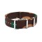 HNS Camouflage Desert  Heavy Duty Ballistic Nylon Watch Strap With Polished Stainless Steel Buckle