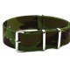 HNS Camouflage Jungle  Heavy Duty Ballistic Nylon Watch Strap With Polished Stainless Steel Buckle