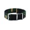 HNS Camouflage Woodland Heavy Duty Ballistic Nylon Watch Strap With Polished Stainless Steel Buckle