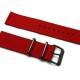 HNS 2 Pieces Red  Heavy Duty Ballistic Nylon Watch Strap With PVD Coated Stainless Steel Buckle