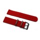 HNS 2 Pieces Red  Heavy Duty Ballistic Nylon Watch Strap With PVD Coated Stainless Steel Buckle