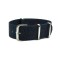 HNS Double Graphic Printed Grey Blue Leopard Heavy Duty Ballistic Nylon Watch Strap With Polished Stainless Steel Buckle