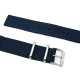 HNS 2 Pieces Navy Heavy Duty Ballistic Nylon Watch Strap With Stainless Steel Buckle