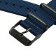 HNS 2 Pieces Navy Heavy Duty Ballistic Nylon Watch Strap With PVD Coated Stainless Steel Buckle