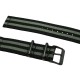 HNS 2 Pieces James Bond 007 Black & Grey Heavy Duty Ballistic Nylon Watch Strap With PVD Coated Stainless Steel Buckle