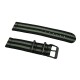 HNS 2 Pieces James Bond 007 Black & Grey Heavy Duty Ballistic Nylon Watch Strap With PVD Coated Stainless Steel Buckle