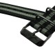 HNS 2 Pieces James Bond 007 Black & Grey Heavy Duty Ballistic Nylon Watch Strap With PVD Coated Stainless Steel Buckle