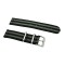 HNS 2 Pieces James Bond 007 Black & Grey Heavy Duty Ballistic Nylon Watch Strap With Stainless Steel Buckle