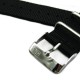 HNS 2 Pieces Black Heavy Duty Ballistic Nylon Watch Strap With Stainless Steel Buckle